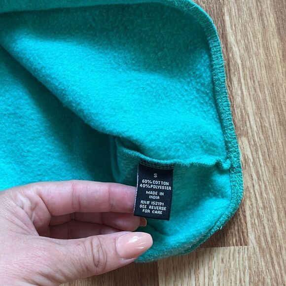 Los Angeles Women's Green Cotton Blend Crewneck Size Small - Picture 7 of 7